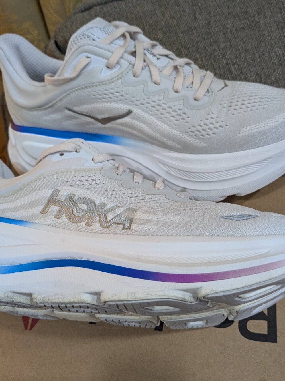 Hoka One One Bondi 9 Shoes Womens Size 8B Multi Color Great Condition - Picture 4 of 8